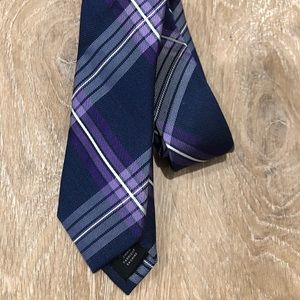 Kids Navy Blue/Purple Plaid Tie Nordstrom kids